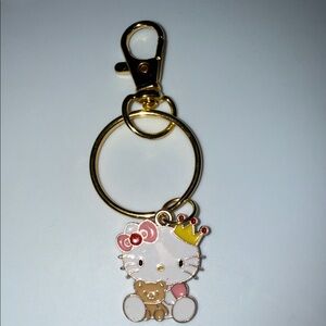 Hello Kitty Gold and Pink Key Holder